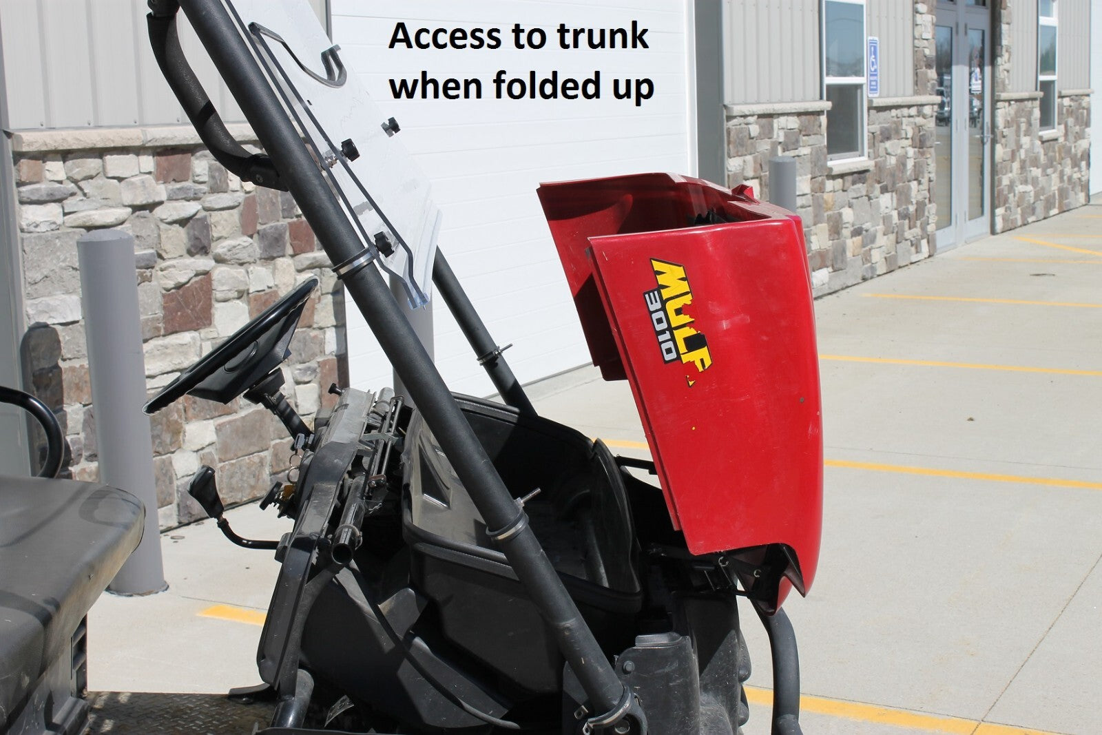 KAWASAKI MULE 3000/3010 FOLDING WINDSHIELD