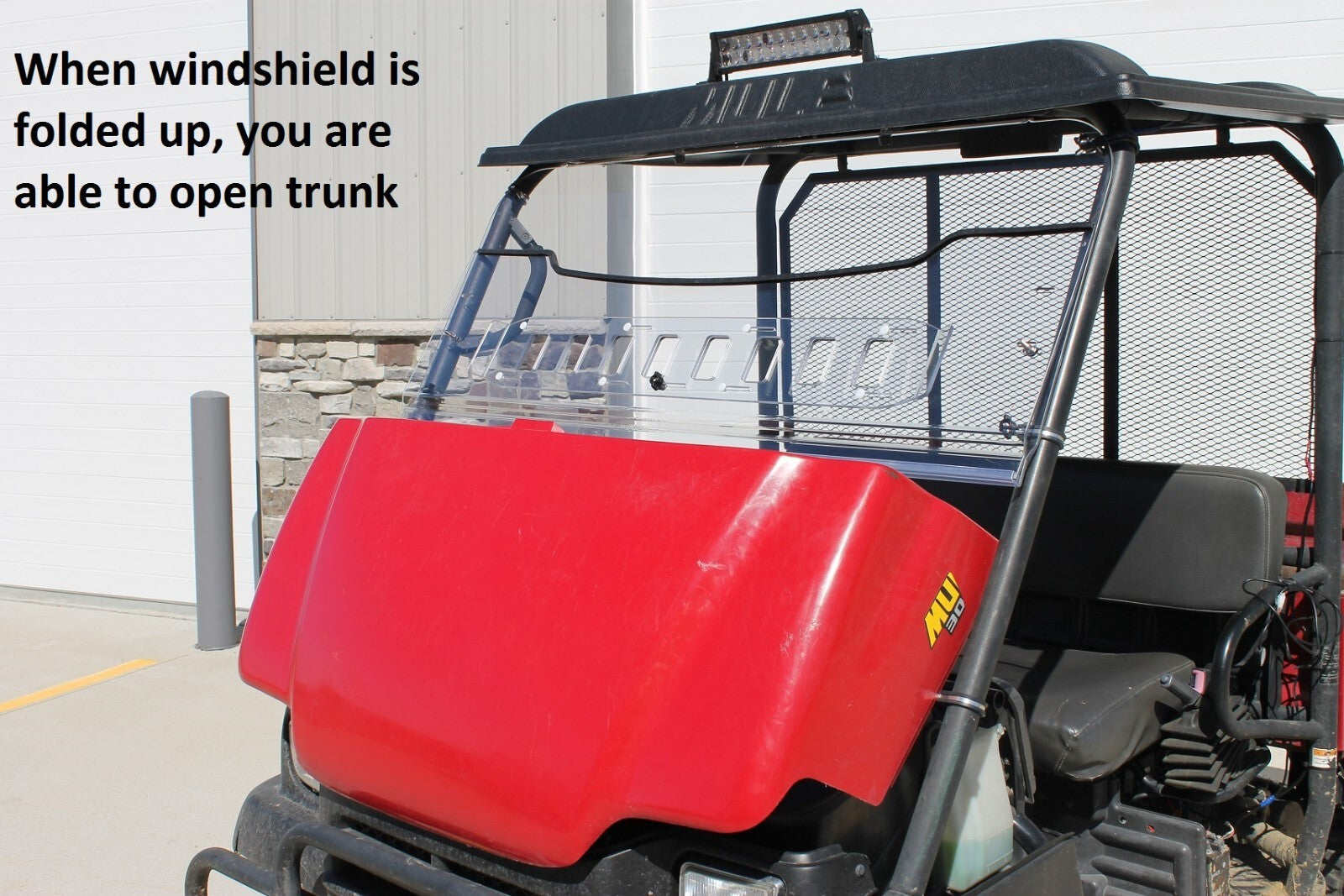 KAWASAKI MULE 3010/3000 FOLDING VENTED WINDSHIELD