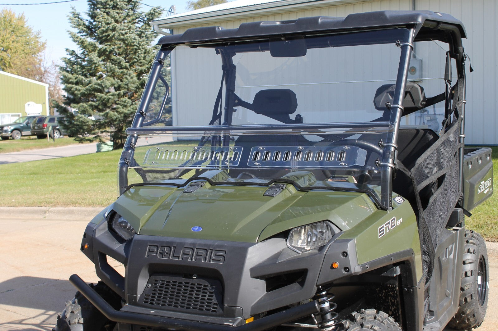 Polaris Ranger 570/800 Fullsize Round Cage 2016-2026 Vented Windshield