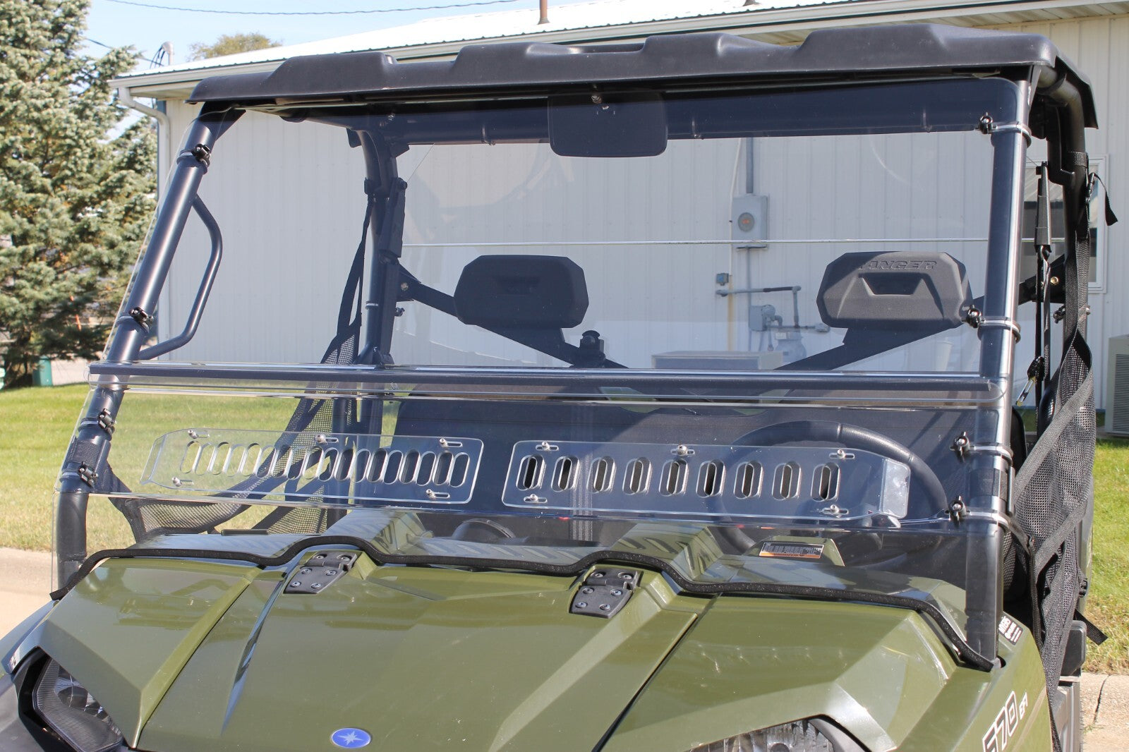 Polaris Ranger 570/800 Fullsize Round Cage 2016-2026 Vented Windshield