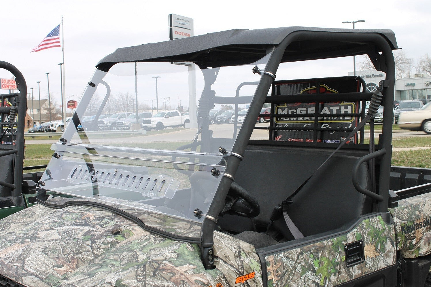 KAWASAKI MULE PRO MX 2019-2026 2-Piece VENTED WINDSHIELD