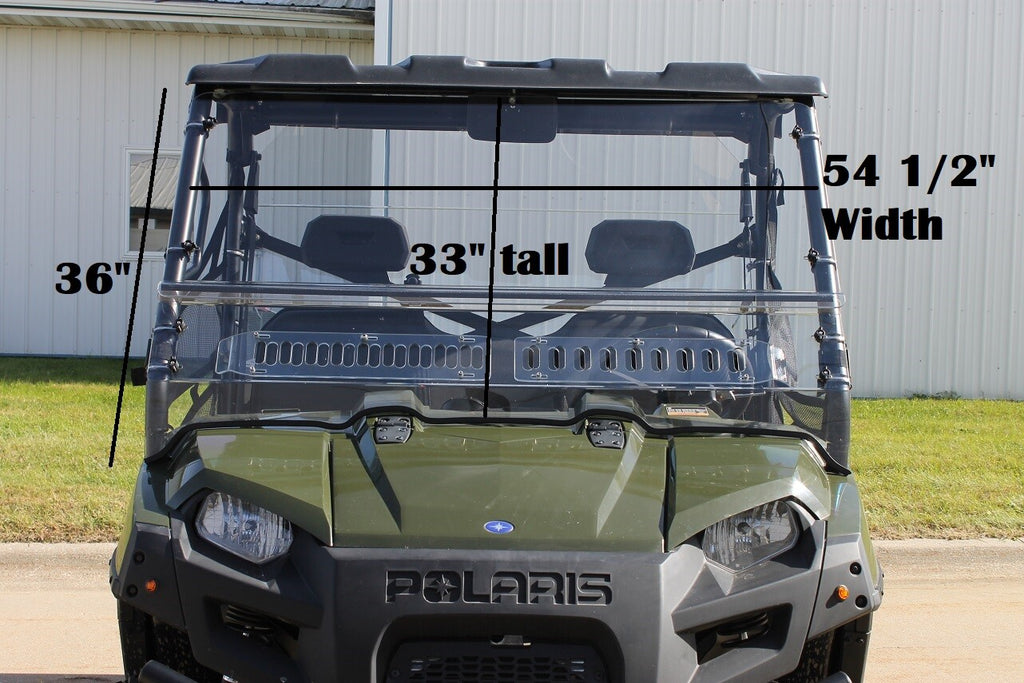Polaris Ranger 570/800 Fullsize Round Cage 2016-2026 Vented Windshield