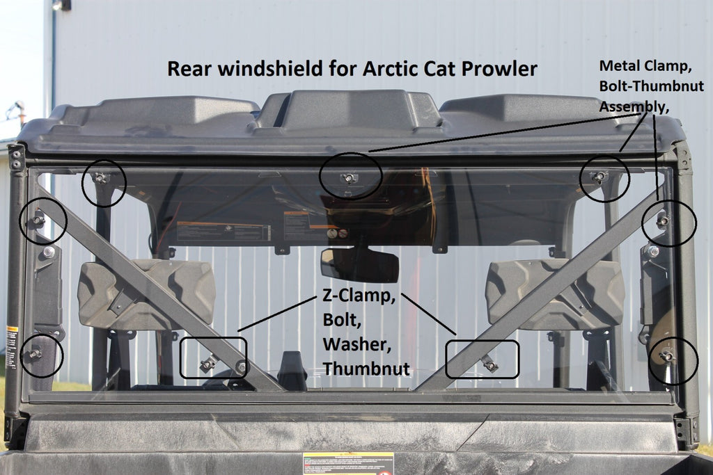 TRACKER 800SX 2020+ REAR WINDSHIELD